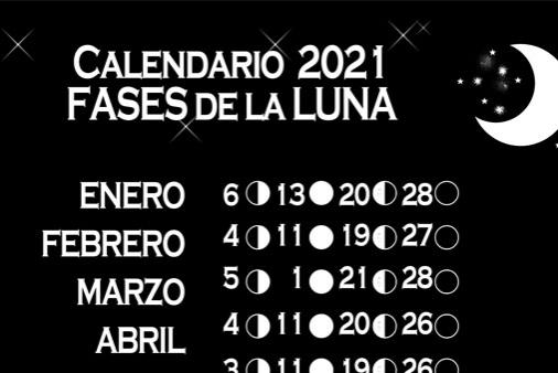 Calendario de lunas 2021